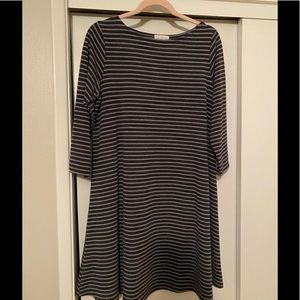 Striped swing dress